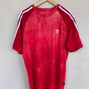 Adidas× Pharrell HumanRace Red Space Dyed TShirt